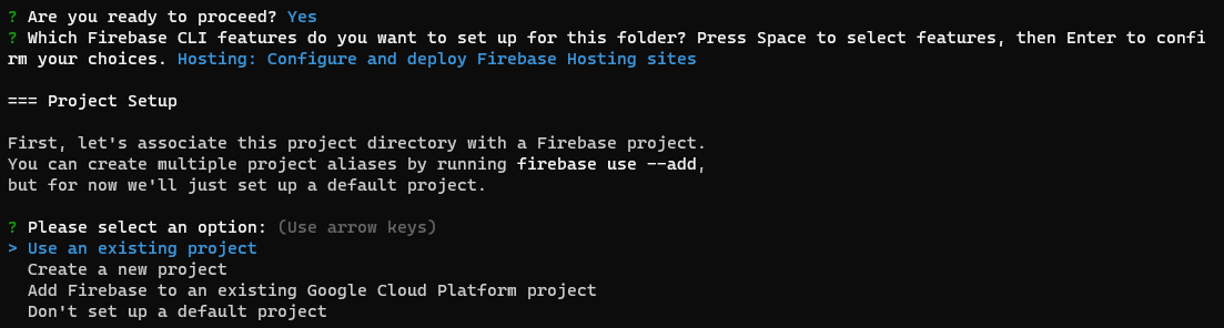 Deploying Hosting on Firebase